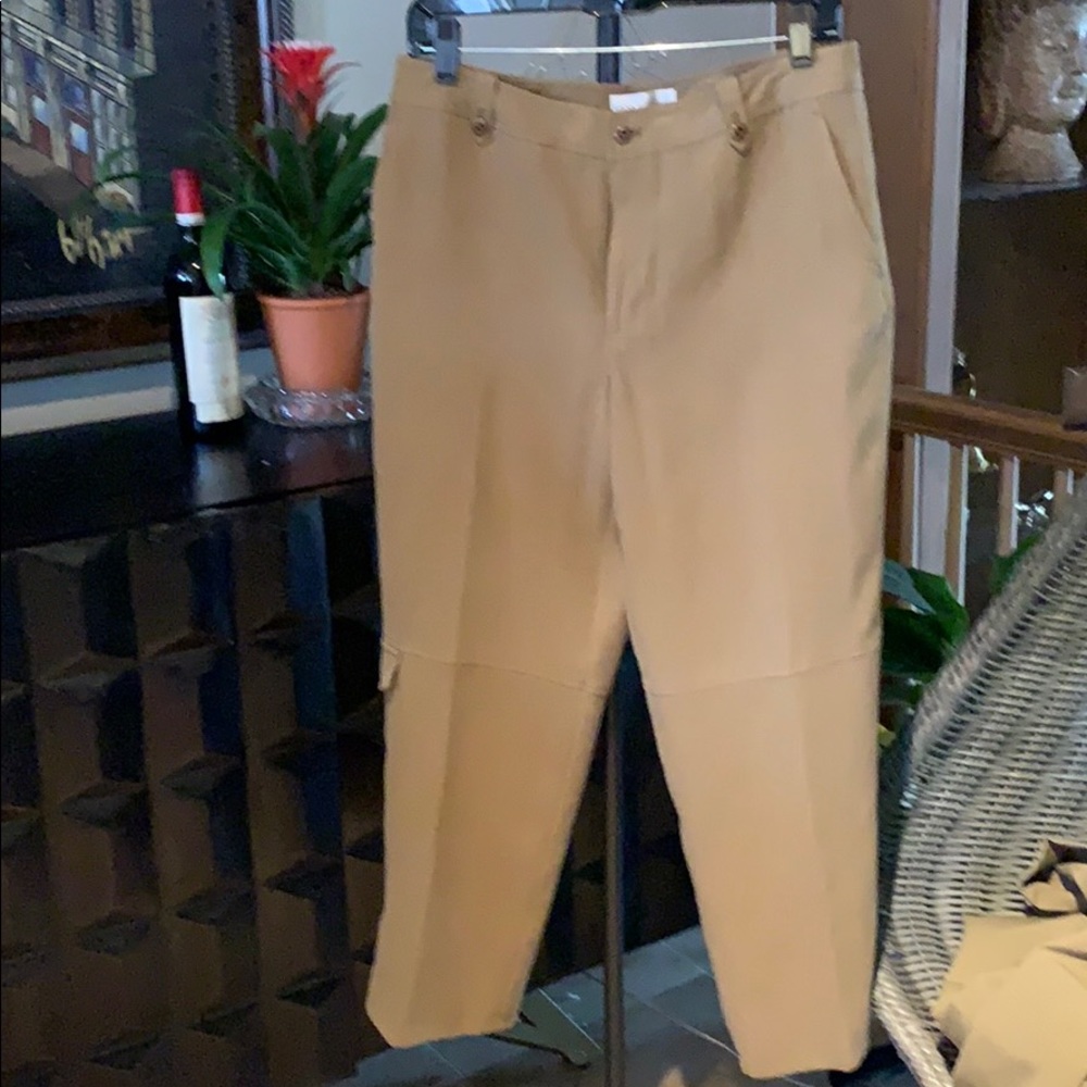 Dana Buchman silk Capri cargo pants